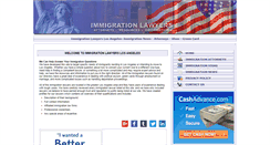 Desktop Screenshot of immigrationlawyersla.com