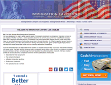 Tablet Screenshot of immigrationlawyersla.com